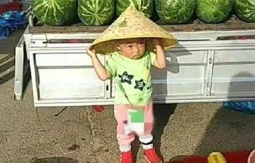 爷爷和孙子吃瓜,瓜香四溢的夏日时光